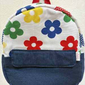 LU0300 リュック「デニム花柄」